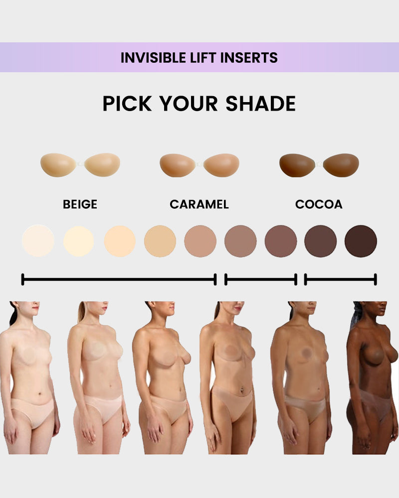 Front Closure Silicone Self-Adhesive Invisible Bra (2 Pack)