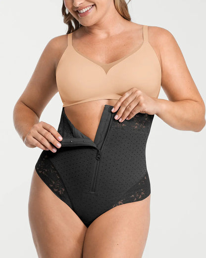 Bare Essentials™ AirSlim® High-Waisted Polka Dot Shaping Thong