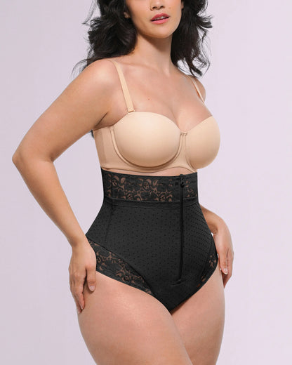 Bare Essentials™ AirSlim® High-Waisted Polka Dot Shaping Thong
