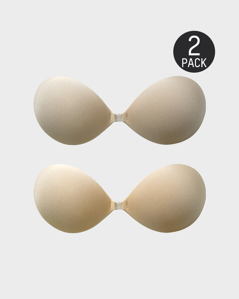 Front Closure Adhesive Invisible Push-Up Bra(2 Pairs)